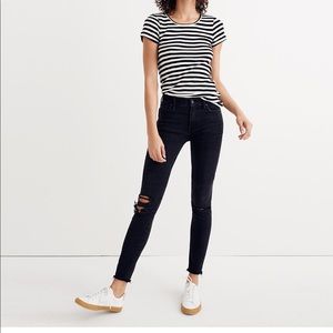 9” Mid-Rise Skinny Jeans in Black Sea: Madewell